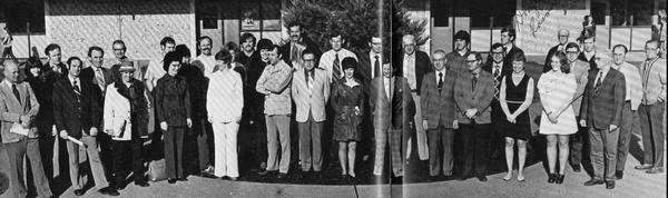 Staff of South Albany High School in 1974